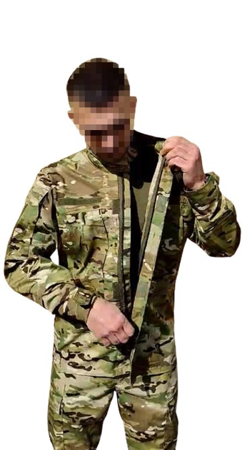Тактична військова форма, комплект кітель + штани, мультикам, розмір 62 - зображення 1