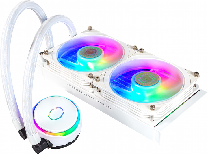 Система жидкостного охлаждения Cooler Master MasterLiquid PL240 Flux White Edition (MLY-D24M-A23PZ-RW) - изображение 3