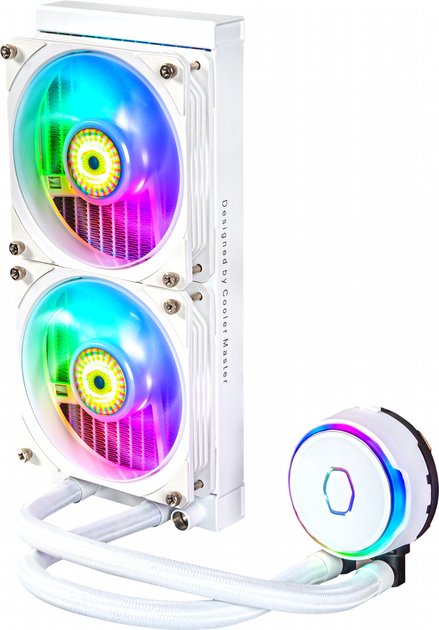 Система жидкостного охлаждения Cooler Master MasterLiquid PL240 Flux White Edition (MLY-D24M-A23PZ-RW) - изображение 4