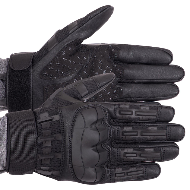 Перчатки тактические с закрытыми пальцами Military Rangers BC-9879 Цвет: Черный размер: XL - изображение 1