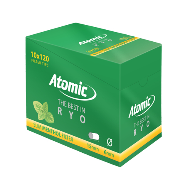 Фильтры для самокруток Atomic Slim Menthol 0163005 – фото, отзывы ...