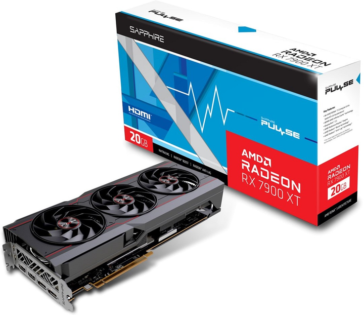 Відеокарта Sapphire PCI-Ex Radeon RX 7900 XT 20GB GDDR6 (320bit) (2450/20000) (1 x HDMI, 2 x DisplayPort, 1 x USB Type-C) (11323-02-20G) - зображення 7