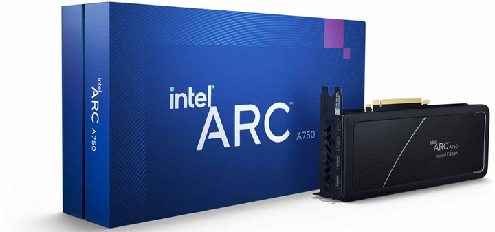 Karta graficzna Intel PCI-Ex Arc A750 8 GB GDDR6 (256 bitów) (2050/16000) (1 x HDMI, 3 x DisplayPort) (21P02J00BA) - obraz 3