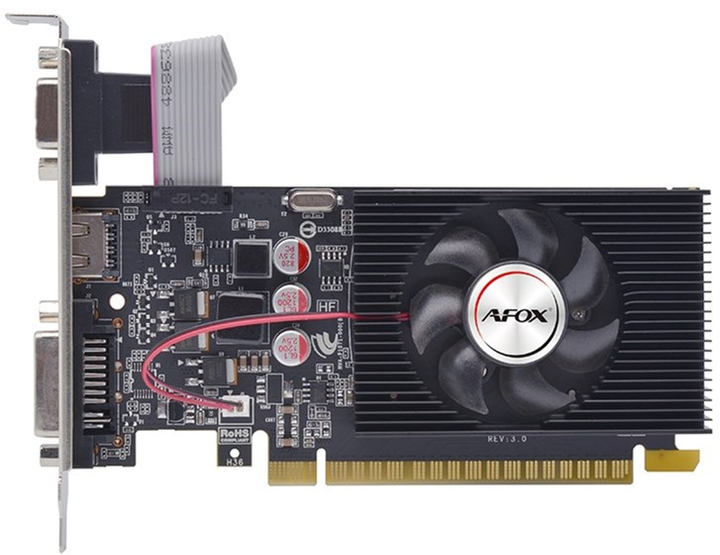 AFOX PCI-Ex GeForce GT420 4GB GDDR3 (128bit) (700/1800) (1 x DVI, 1 x HDMI, 1 x VGA) (AF420-4096D3L2) - obraz 1