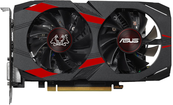 ASUS PCI-Ex GeForce GTX 1050 Ti 4GB GDDR5 (128bit) (1366/7008) (1 x DVI, 1 x HDMI, 1 x DisplayPort (90YV0A74-M0NA00) - obraz 1