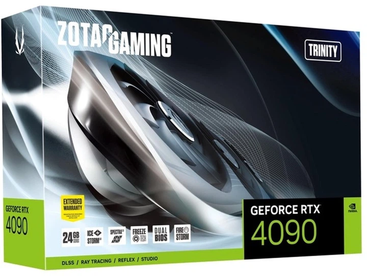 ZOTAC PCI-Ex GeForce RTX 4090 24GB GDDR6X (384bit) (2230/21000) (1 x HDMI, 3 x DisplayPort) (ZT-D40900D-10P) - зображення 3