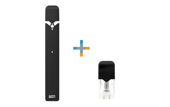 Электронная Сигарета. OVNS W01 POD Kit Black (Черный) POD Система + картридж - изображение 1