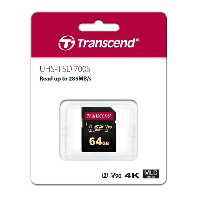 Карта памяти Transcend 64GB SDXC class 10 UHS-II U3 V90 MLC ...