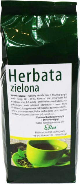 Herbata FLOS Zielona Działa Przeciwzapalnie 100G (FL441) - obraz 1