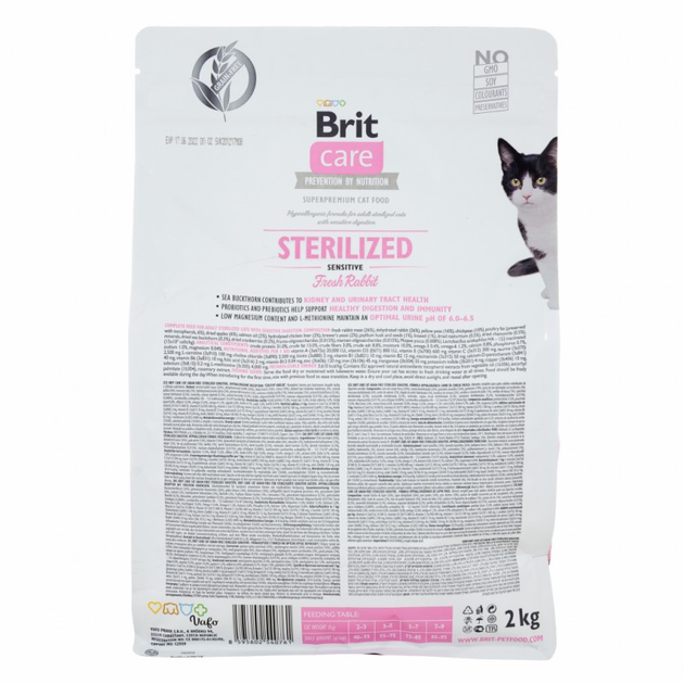 Сухой корм для кошек Brit Care Cat GF Sterilized Sensitive 2 кг ...