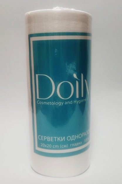 Одноразовые салфетки в рулоне Doily 30х30см спанлейс 100 шт (000220) от ...
