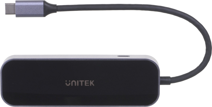 USB Hub Unitek uHUB H6 Gloss 6-in-1 USB-C Ethernet Hub With HDMI and 100W Power Delivery (D1084A) - obraz 3
