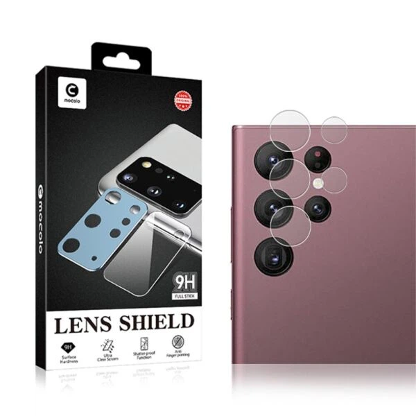 Захисне скло на камеру MOCOLO Lens Protector для Samsung Galaxy S22 Ultra - Transparent - зображення 4