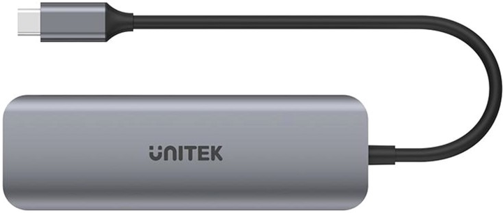 USB-хаб Unitek uHUB P5+ 6-in-1 USB-C Hub with 100W Power Delivery and Dual Card Reader (H1107C) - зображення 3