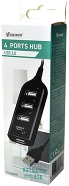 Hub USB Vakoss 4x USB-A 2.0 (TC-234UX) - obraz 4