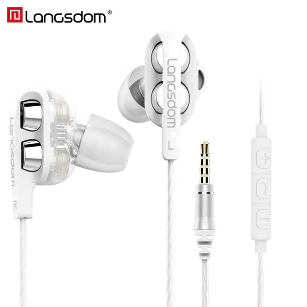 Проводные вакуумные наушники с микрофоном 3.5mm jack стерео гарнитура ...