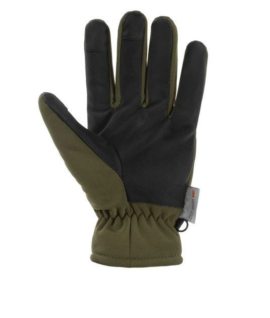 Зимові рукавички для надійного захисту від холоду та зручності під час тривалих місій комфорт Mil-tec Softshell з гачками Оливковий розмір XL ХЛ - зображення 2