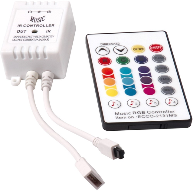 Taśma LED Activejet AJE-LED RGB Music Stripe z pilotem i adapterem - obraz 3