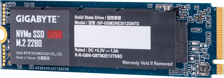 Dysk SSD Gigabyte 512 GB M.2 2280 NVMe PCIe 3.0 x4 NAND TLC (GP-GSM2NE3512GNTD) - obraz 2