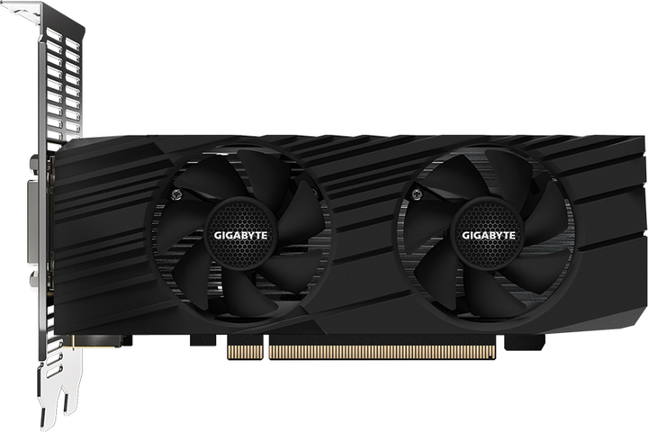 Gigabyte PCI-Ex GeForce GTX 1630 OC Low Profile 4G 4GB GDDR6 (64bit) (1800/12000) (2 x HDMI, DisplayPort, DVI-D) (GV-N1630OC-4GL) - obraz 1