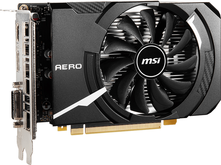 MSI PCI-Ex GeForce GTX 1650 D6 Aero ITX OC 4GB GDDR6 (128bit) (1620/12000) (DVI-D, HDMI, DisplayPort) (GTX 1650 D6 AERO ITX OC) - obraz 2