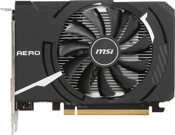 MSI PCI-Ex Radeon RX 560 Aero ITX OC 4GB GDDR5 (128bit) (1196/7000) (DVI, HDMI, DisplayPort) (RX 560 AERO ITX 4G OC) - зображення 1