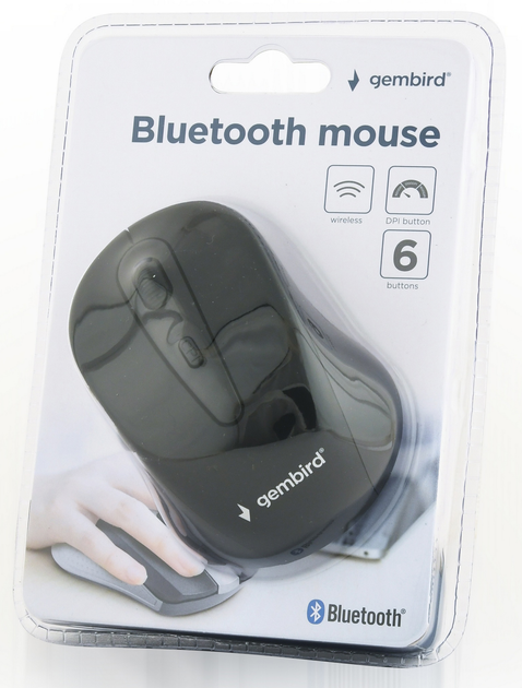 Миша Gembird MUSWB2 Bluetooth Black - зображення 3
