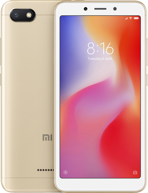 Smartfon Xiaomi Redmi 6A 2/16GB Gold - obraz 1