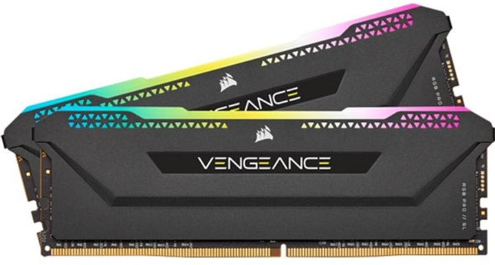 Оперативна пам'ять Corsair DDR4-3600 32768MB PC4-28800 (Kit of 2x16384) Vengeance RGB Pro Black (CMH32GX4M2D3600C18) - зображення 1