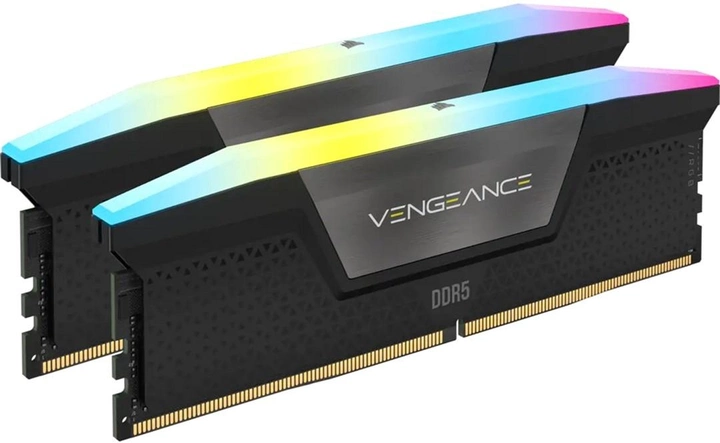 RAM Corsair DDR5-6000 65536MB PC5-48000 (zestaw 2x32768) Vengeance RGB Czarny (CMH64GX5M2B6000Z40) - obraz 2
