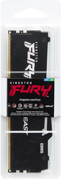 Оперативна пам'ять Kingston Fury DDR5-5600 32768MB PC5-44800 Beast RGB Black (KF556C36BBEA-32) - зображення 3