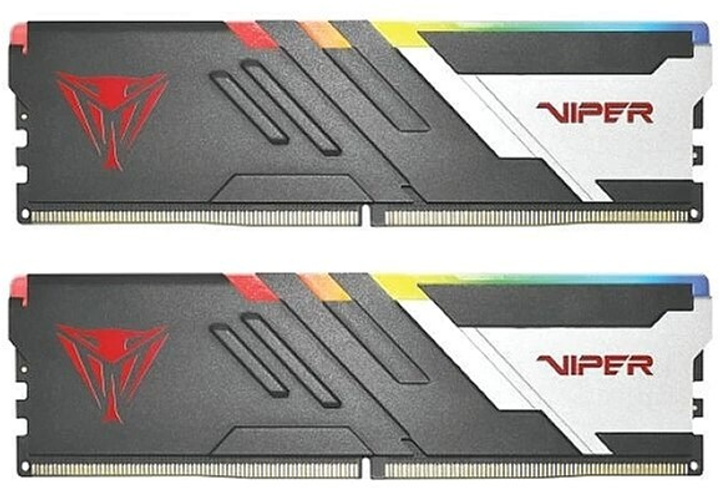 Pamięć RAM Patriot DDR5-6200 32768MB PC5-49600 (zestaw 2x16384) Viper Venom RGB czarny (PVVR532G620C40K) - obraz 1