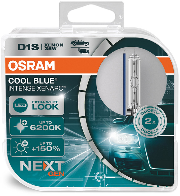 Автолампи OSRAM Xenarc Cool Blue Intense NextGen D1S DUO 2 шт. (66140CBN-HCB) - зображення 3