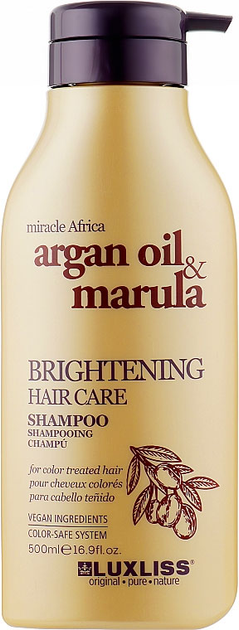 Шампунь для блеска волос Luxliss Brightening Hair Care Shampoo с ...
