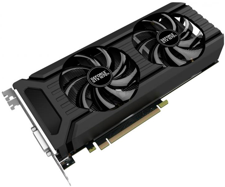 Palit PCI-Ex GeForce GTX 1070 Ti Dual 8GB GDDR5 (256bit) (1607/8000) (DVI, HDMI, 3 x DisplayPort) (NE5107T015P2-1043D) - obraz 2