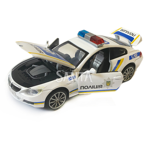 Машинка металлическая Полиция BMW «АвтоЕксперт» свет, звук 15*6*5см (TK-7777) - Фото 7 Машинка металлическая Полиция BMW «АвтоЕксперт» свет, звук 15*6*5см (TK-7777) - изображение 7