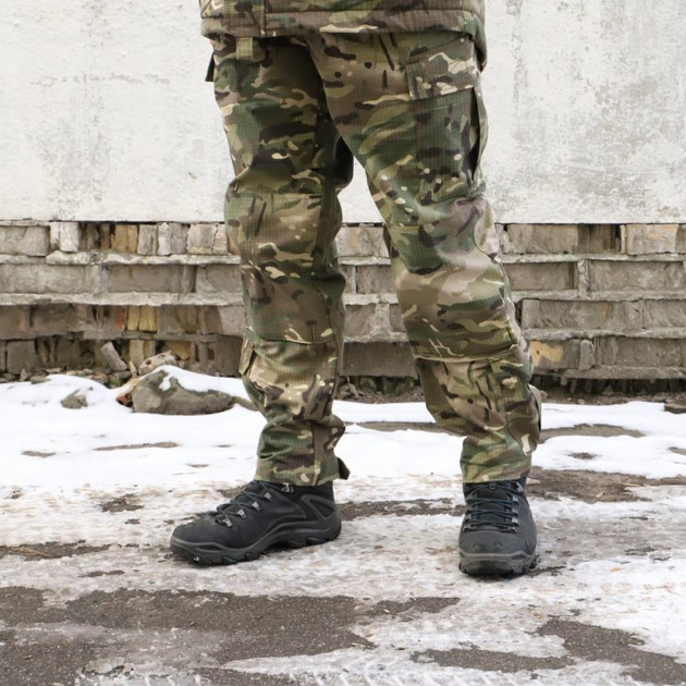 Штани військові камуфляжні мультикам Ріп-Стоп. Тактичний одяг розмір 60 (BEZ-2207) - изображение 2