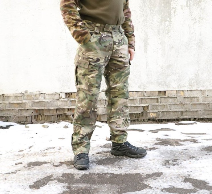 Штани військові камуфляжні мультикам Ріп-Стоп. Тактичний одяг розмір 62 (BEZ-2207) - зображення 1
