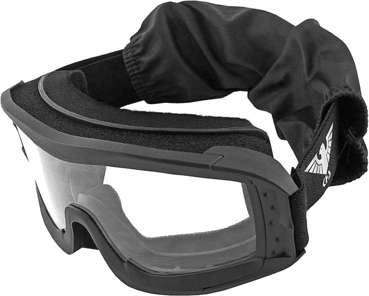 Набор баллистическая защитная маска KHS Tactical optics 25902A Черная + Светофильтр Max Fuchs Прозрачный (25902A_25912L) - изображение 2
