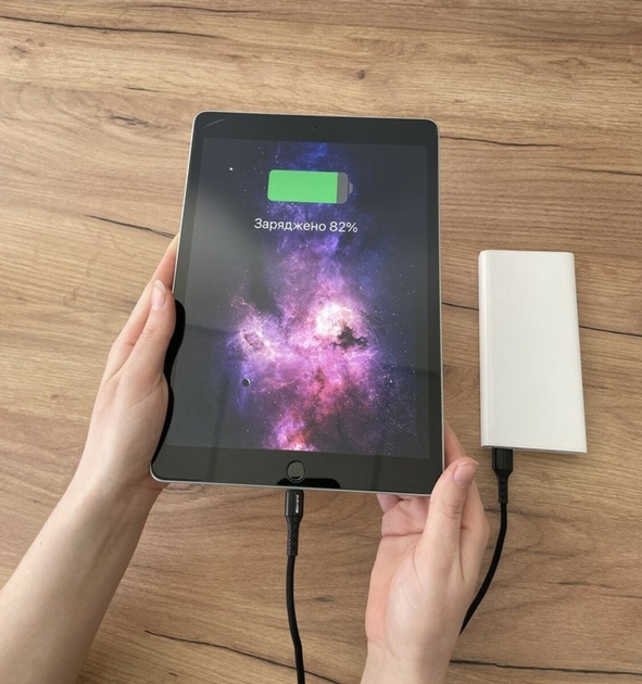 Шнур Mibrand USB-Type-C | Кабель для заряджання гаджетів 2m | Провід тайп сі MIDC/322TB - зображення 5