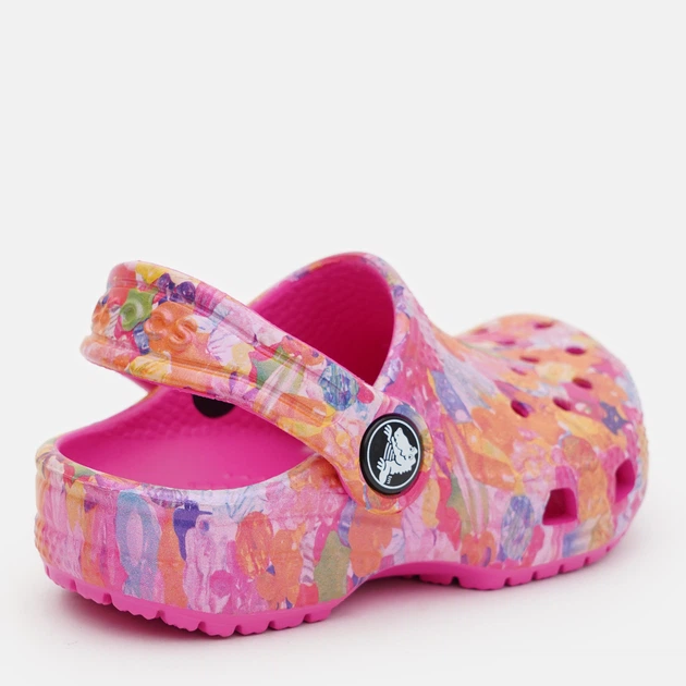 Дитячі крокси-сабо для дівчинки Crocs 208451-90H-C6 22-23 Рожеві (196265268795) - зображення 4