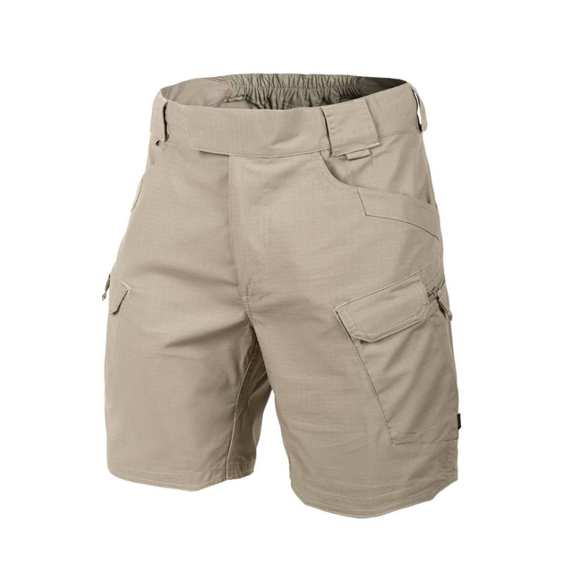 Шорти тактичні чоловічі UTS (Urban tactical shorts) 8.5"® - Polycotton Ripstop Helikon-Tex Khaki (Хакі) M/Regular - зображення 1