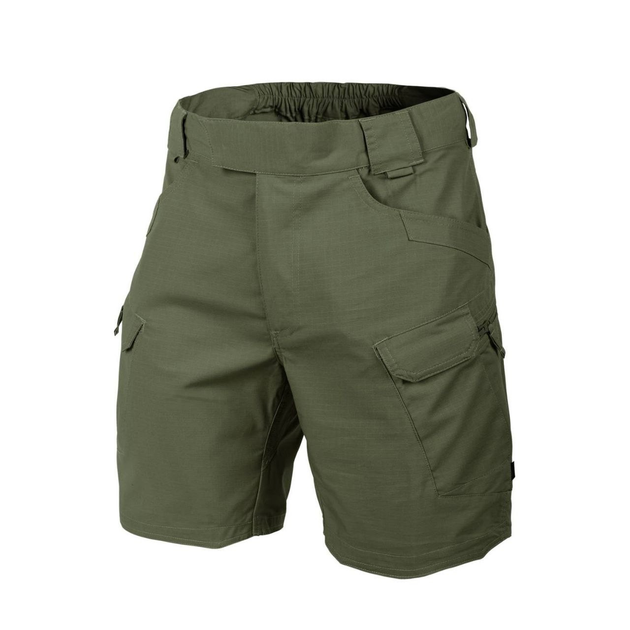 Шорты тактические мужские UTS (Urban tactical shorts) 8.5"® - Polycotton Ripstop Helikon-Tex Olive green (Зеленая олива) M/Regular - изображение 1