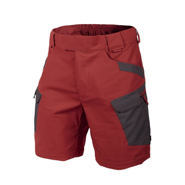 Шорти тактичні чоловічі UTS (Urban tactical shorts) 8.5"® - Polycotton Ripstop Helikon-Tex Crimson sky/Ash grey (Червоно-сірий) XL/Regular - зображення 1