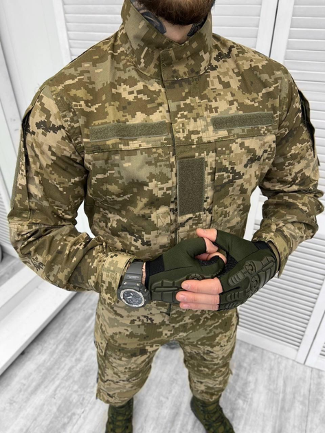 Тактический военный костюм Уставный (Китель + Брюки), Пиксель 2XL - изображение 2