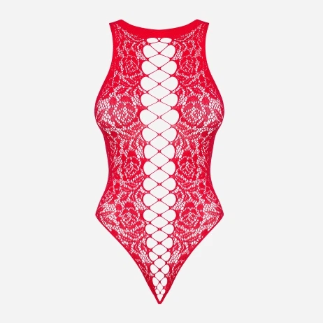 Body erotyczne Obsessive B120 S/M/L Czerwone (5901688226575) - obraz 5