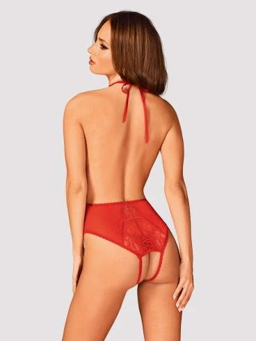 Body erotyczne Obsessive Dagmarie XS/S Red (5901688239186) - Zdjęcie 2 Body erotyczne Obsessive Dagmarie XS/S Red (5901688239186) - obraz 2