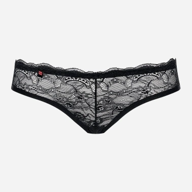 Еротичні трусики-бразиліана Obsessive Frivolla L/XL Чорні (5901688212981) - зображення 5