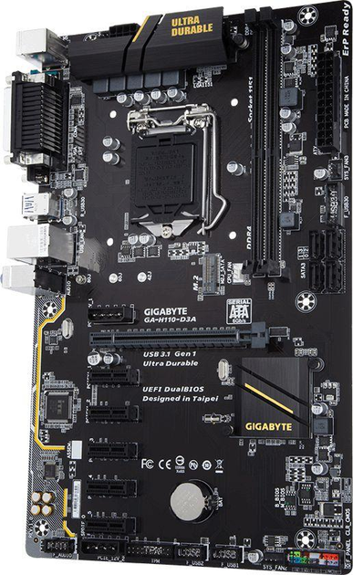 Материнська плата Gigabyte GA-H110-D3A (s1151, Intel H110, PCI-Ex16) - зображення 2