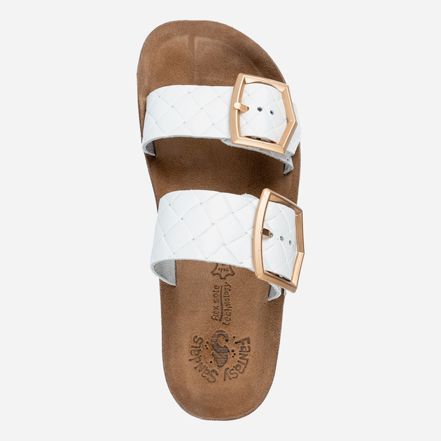Klapki damskie skórzane Fantasy Sandals Taylor S331 37 Białe (5207200133063) - obraz 3